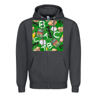 Smoke english class seamless pattern Zipper Hoodie - BundleAndBundleShop