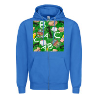 English Class Seamless Pattern Zipper Hoodie | Teevron