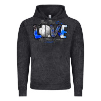 Vintage Black for the love of the game volleyball Vintage Hoodie - Zillion Design Studio
