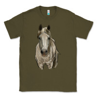 Army Green horse Classic Tee - RanaPortraitStore