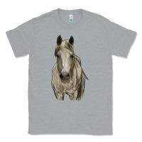 Heather Grey horse Classic Tee - RanaPortraitStore