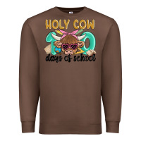 Chestnut holy cow 100 days of school Premium Sweatshirt - MaliasSmallBusiness