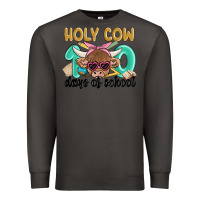 Smoke holy cow 100 days of school Premium Sweatshirt - MaliasSmallBusiness