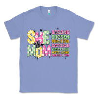 Colony Blue she is mom Classic Tee - JahusDesignShop