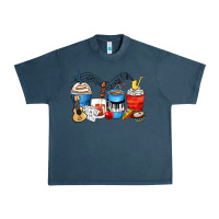 Midnight Navy music teacher coffee cups Urban Heavy Tee - Zillion Design Studio