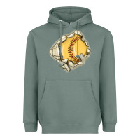 Sage softball Heavyweight Hoodie - MaliasSmallBusiness