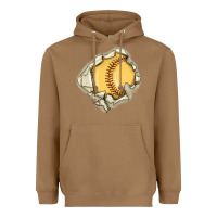 Toasted Coconut softball Heavyweight Hoodie - MaliasSmallBusiness