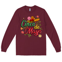 Burgundy cinco de mayo Long Sleeve Tee - JahusDesignShop