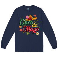 Navy cinco de mayo Long Sleeve Tee - JahusDesignShop