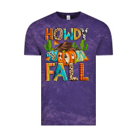 Cloud Purple howdy fall Vintage Tee - Zillion Design Studio