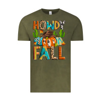 Vintage Olive howdy fall Vintage Tee - Zillion Design Studio