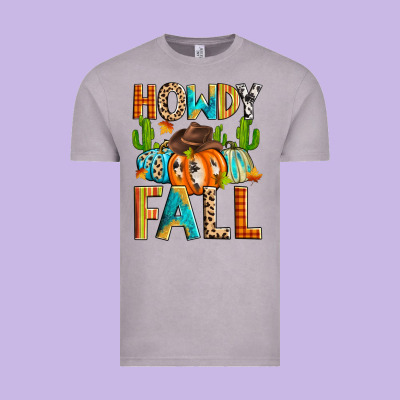 Howdy Fall Vintage Tee Designed By Zillion Design Studio