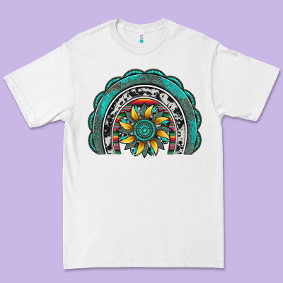 Gemstone Sunflower  Rainbow Premium Tee Designed By Artiststas