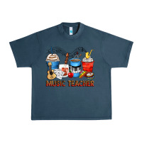 Midnight Navy music teacher coffee cups Urban Heavy Tee - Zillion Design Studio