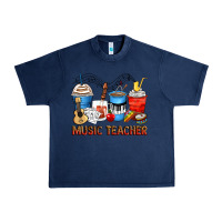 Navy music teacher coffee cups Urban Heavy Tee - Zillion Design Studio