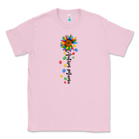 Bubblegum Pink autism mama sunflower black Classic Tee - JahusDesignShop