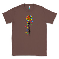 Chestnut autism mama sunflower black Classic Tee - JahusDesignShop