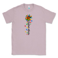 Lilac autism mama sunflower black Classic Tee - JahusDesignShop