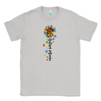 Moon Dust autism mama sunflower black Classic Tee - JahusDesignShop