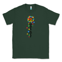 Sports Green autism mama sunflower black Classic Tee - JahusDesignShop