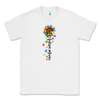 White autism mama sunflower black Classic Tee - JahusDesignShop