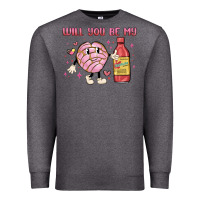 Charcoal Heather will you be my Premium Sweatshirt - MaliasSmallBusiness
