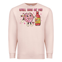 Pale Pink will you be my Premium Sweatshirt - MaliasSmallBusiness