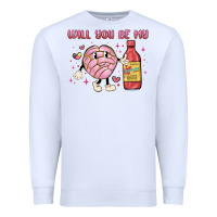 White will you be my Premium Sweatshirt - MaliasSmallBusiness