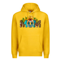 Lemon Football Mom Sunflower Leopard Premium Hoodie - BundleAndBundleShop