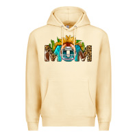 Pina Colada Football Mom Sunflower Leopard Premium Hoodie - BundleAndBundleShop