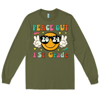 Army Green peace out 2024 1st grade Long Sleeve Tee - JahusDesignShop
