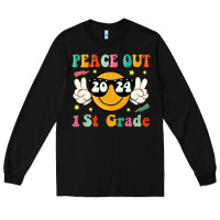 Black peace out 2024 1st grade Long Sleeve Tee - JahusDesignShop