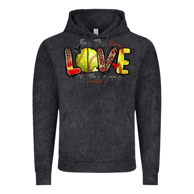 For The Love Of The Game Softball Vintage Hoodie by Zillion Design Studio | Teevron