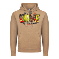 Vintage Coffee for the love of the game softball Vintage Hoodie - Zillion Design Studio