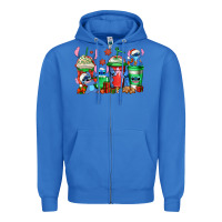 True Royal christmas stitch coffee Zipper Hoodie - Jasminsmagicworld