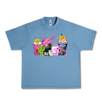 Pebble Blue neon western coffee cups Urban Heavy Tee - Zillion Design Studio
