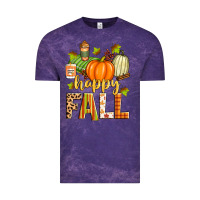 Cloud Purple happy fall Vintage Tee - Zillion Design Studio