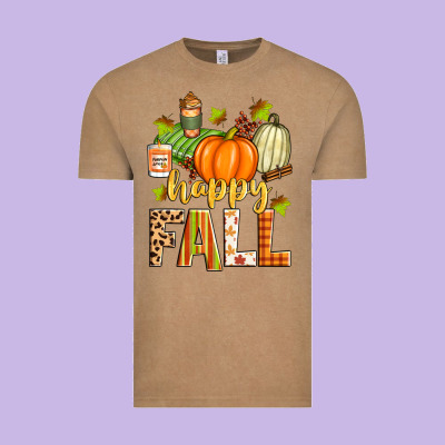 Happy Fall Vintage Tee Designed By Zillion Design Studio