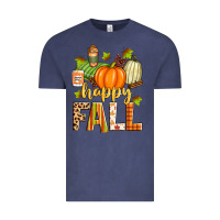 Vintage Denim happy fall Vintage Tee - Zillion Design Studio