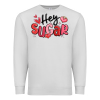 Dove Grey hey sugar valentines day Premium Sweatshirt - MaliasSmallBusiness