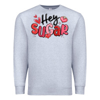 Heather Grey hey sugar valentines day Premium Sweatshirt - MaliasSmallBusiness