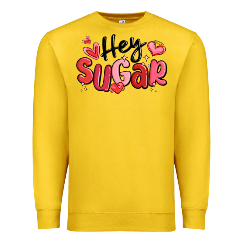Hey Sugar Valentines Day Premium Sweatshirt by MaliasSmallBusiness | Teevron