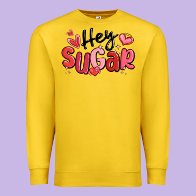 Hey Sugar Valentines Day Premium Sweatshirt Designed By Maliassmallbusiness