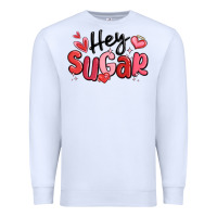 White hey sugar valentines day Premium Sweatshirt - MaliasSmallBusiness