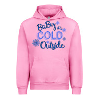 Fuchsia Pink Baby It s Cold Outside Urban Hoodie - Bettercallsaul