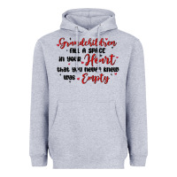 Heather Grey grandchildren fill a space in your heart Heavyweight Hoodie - MaliasSmallBusiness