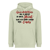Matcha grandchildren fill a space in your heart Heavyweight Hoodie - MaliasSmallBusiness