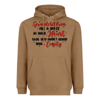 Toasted Coconut grandchildren fill a space in your heart Heavyweight Hoodie - MaliasSmallBusiness