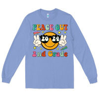 Colony Blue peace out 2024 2nd grade Long Sleeve Tee - JahusDesignShop