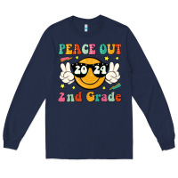Navy peace out 2024 2nd grade Long Sleeve Tee - JahusDesignShop